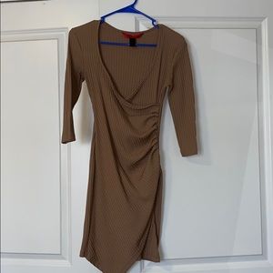 Tight brown dress